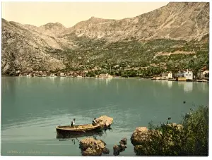 Risano, from the sea, Dalmatia, Austro-Hungary