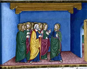 Christopher Prints: The risen Jesus says to Thomas: Put your finger here and be