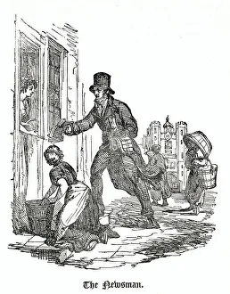 Images Dated 17th August 2021: Rising at four o'clock in the morning everyday, the lone worker goes to the newspaper office to