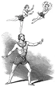 Acrobatics Prints: The Risley Family Acrobats, London, 1846