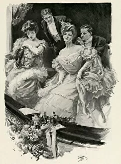 Flirtatious Gallery: Rivals at the theatre 1906