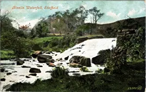 Waterfall Prints: Rivelin Waterfall, Sheffield, Yorkshire