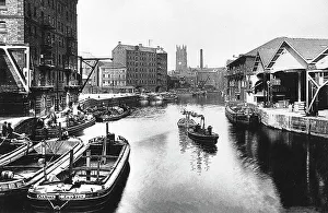 Aire Prints: River Aire from Leeds Bridge Leeds