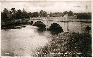 Avon Prints: River Avon & New Bridge, Pershore, Worcestershire