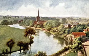 Avon Prints: River Avon in summer, Stratford-on-Avon, Warwickshire