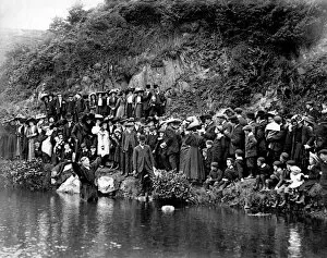 Images Dated 6th February 2012: River baptism at Fishguard, Wales