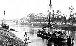 Ouse Prints: River barge on the Ouse York