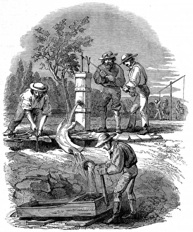 Images Dated 10th June 2004: River bed gold sifting on the Turon, Australia