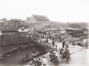 River and bridge, Shanghai, China