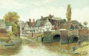 River and Bridge at Tewkesbury, Gloucestershire