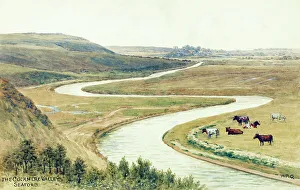 Seaford Prints: River Cuckmere, Cuckmere Valley, near Seaford, East Sussex