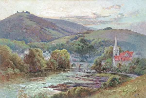 Breanski Prints: The River Dee at Llangollen