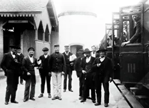 Douro Prints: A River Douro Valley railway station, Portugal, early 1900s