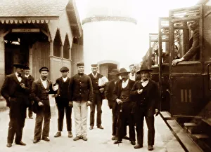 Douro Prints: A River Douro Valley railway station, Portugal, early 1900s