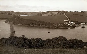 Mawes Prints: River Fal near St Mawes, Cornwall