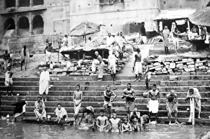 Ganges Prints: River Ganges Varanasi India probably 1920s