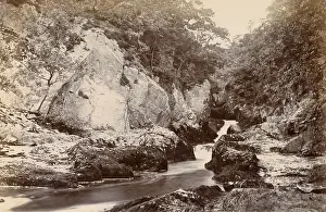 River Greta and rocks, Ingleton, North Yorkshire Date: 1889