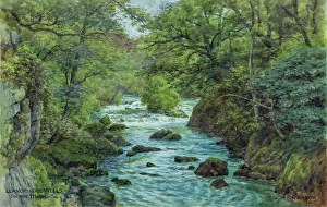 Llandrindod Prints: On the River Ithon, Llandrindod Wells, Powys, Wales