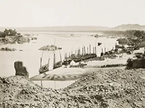 River Nile at Assouan, Aswan, Egypt