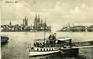 Koln Prints: The River Rhine, K&#x1acba0- Cologne, North Rhine-Westphalia
