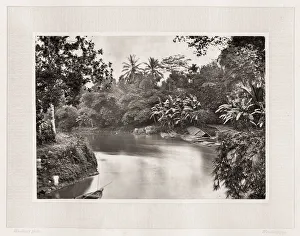 River scene, Java, Indonesia, Woodburytpe