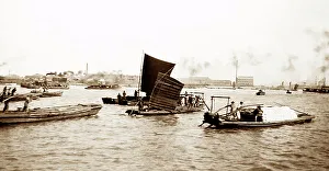 River scene, Shanghai, China, early 1900s