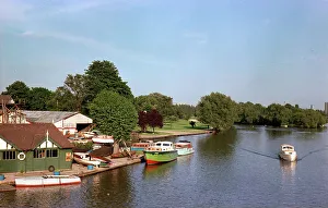 Caversham Prints: River Thames from Caversham Bridge, Reading