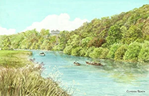 Buckinghamshire Collection: River Thames at Cliveden Reach, Buckinghamshire