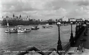 Judges Postcards, Founded By Fred Judge In 1902 - Superb UK Topographical Photography Prints: River Thames from Westminster Bridge