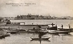 Novgorod Prints: The River Volga at Nizhny Novgorod, Russia