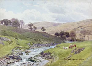 Source Prints: River Wye near its source, Plynlimon, Mid Wales
