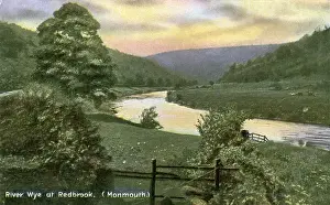 Monmouth Prints: River Wye, Redbrook, Monmouthshire
