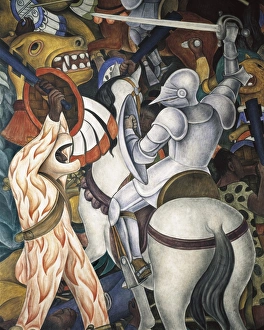 Mejico Collection: RIVERA, Diego (1886-1957). History of Cuernavaca