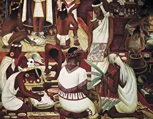 Fresco Collection: RIVERA, Diego (1886-1957). Zapotec Civilization