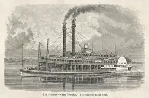 1885 Collection: Riverboat Great Republic