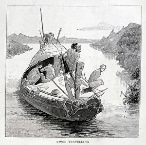 Riverboat Collection: Riverboat, Rangoon, Burma