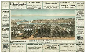 River Side Prints: Riverside house & cottages, Santa Cruz