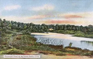 Riverside scene - Twante Rubber Estate - Myanmar