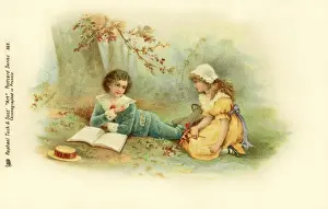 Rmantic woodland scene