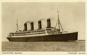 Vessel Collection: RMS Aquitania - Cunard Ocean Liner