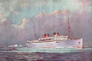 Passing Collection: RMS Carnarvon Castle Passing the Needles, 1927