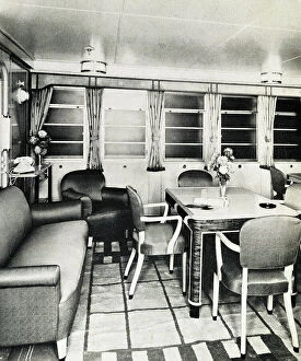 Suite Collection: RMS Caronia, Sitting Room of Suite
