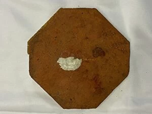 2007 Collection: RMS Carpathia, salvaged red octagonal floor tile