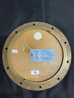 Raised Collection: RMS Lusitania, brass porthole recovered from wreck