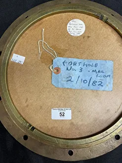 RMS Lusitania, brass porthole recovered from wreck