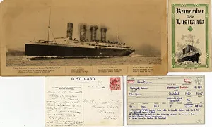 RMS Lusitania - four items