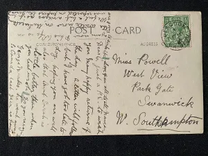 Images Dated 19th February 2021: RMS Lusitania - postcard, George Marks and wife, WW1