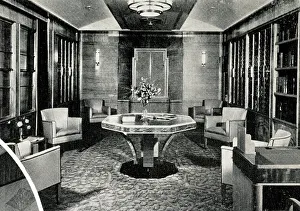 RMS Mauretania, Library
