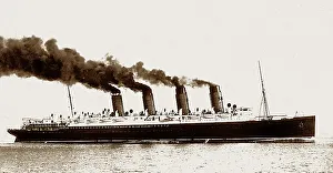 Hunter Prints: RMS Mauritania - Cunard Line Transatlantic ocean liner