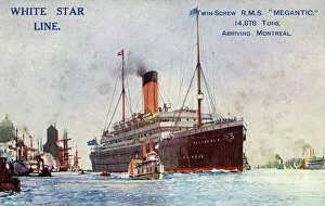 Dixon Collection: RMS Megantic - White Star Line